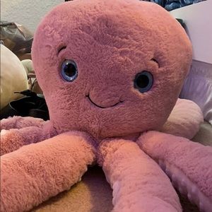 Pink big fluffy squid